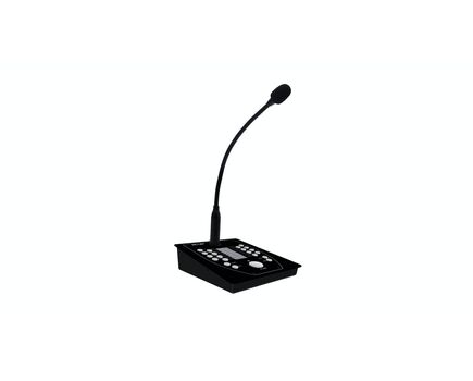 eMPAGE Desktop Paging Station, 16 Zones, Black, Unidirectional, 50Hz to 18kHz, 3 image