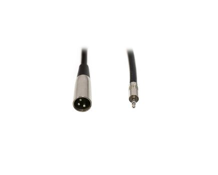 CNXMJXLR2 Audio Cable, Black, Mini Jack ST to Mono XLR Male, 2 m