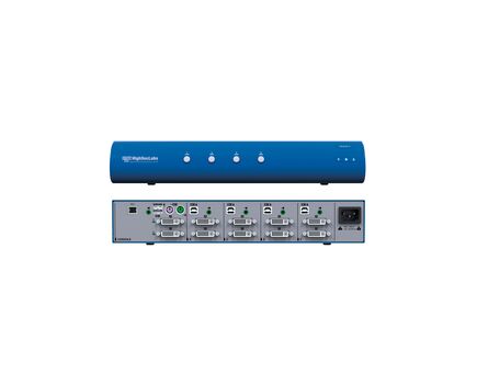 DK42D-3 UHD DVI-I KVM Switch, 4 Port