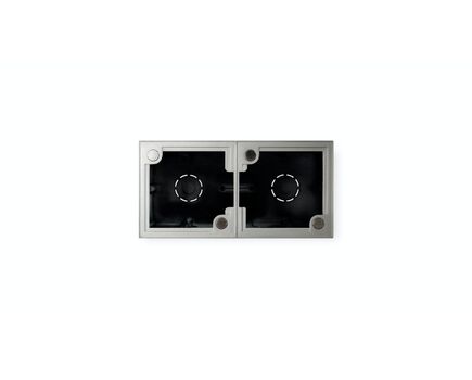 WPa2FMBOX Double Flush-Mount Box, For WPa Wall Panel series, Black, 2 image