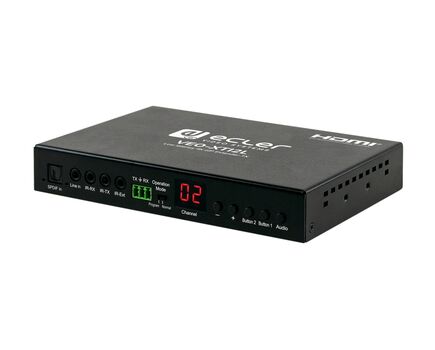 VEO-XTI2L Video Extender, 4 Ports, 1 HDMI (Type-A) (Video), 1xFiber Optic SFP Receptacle (Video)/1x USB B 2.0