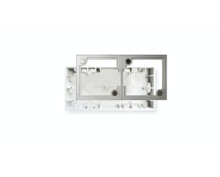 WPa2SMBOX Double Flush-Mount Box, For WPa Wall Panel series, White