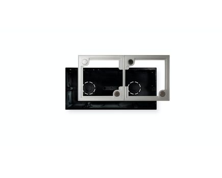 WPa2FMBOX Double Flush-Mount Box, For WPa Wall Panel series, Black