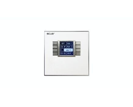 WPNET8K Wall Control Panel, 8xButton Control, 1xRJ-45 Port, White