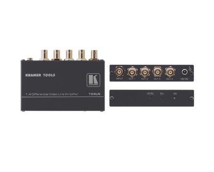 104LN 1:4 Composite Video Differential Line Amplifier