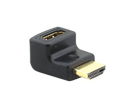 AD-HM/HF/UAM HDMI D to HDMI M Adapter, HDMI D Input, HDMI M Output, Right Angle Connector