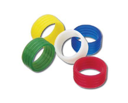 CRC-RED Colour Ring Compatible With Compression Connectors, Red, Colour: Red