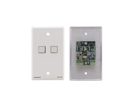 RC-2C/EU(W)-86 2–button Control Keypad, UK size, White Design Frame, Version: EU 86 Version