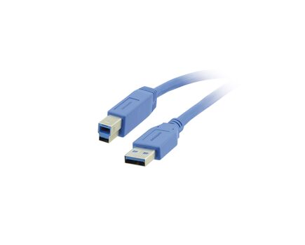 C-USB3/AB-10 USB 3.0A to B Cable, 3m, Blue, Length: 3, 2 image