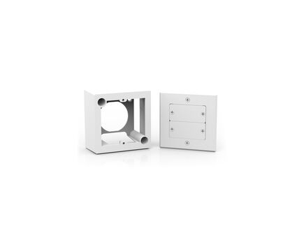 OWB-1G/EU/GB On-Wall Box, White, Plastic, 1xGang European, Version: 1 Gang EU/UK, 2 image