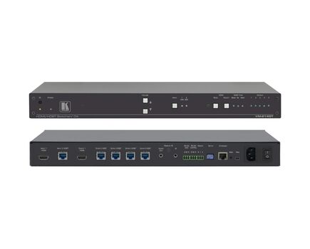 VM-214DT/110V 1:4+1 4K UHD HDMI and HDbaseT to HDBaseT Distribution Amplifier, 110V, Version: 110V