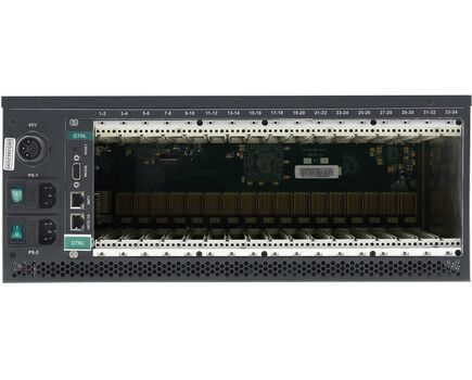 VS-34FD/STANDALONE 8K-Ready 34-Port Multi-Format Digital Matrix Switcher with Interchangeable I/Os, 3 image