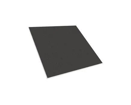 LP2-602C Acoustic Wall/Dropped Ceiling Panel, 60x60x2cm, PET, Black