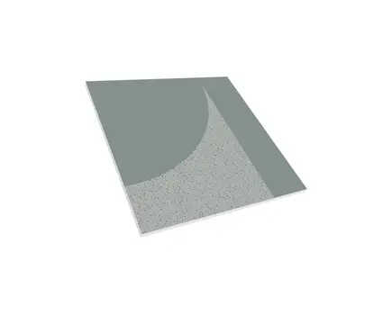 LP3-602B Acoustic Wall/Dropped Ceiling Panel, 60x60x2cm, PET, Dark Grey