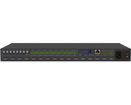 VS-88H2A 8x8 4K HDR HDCP 2.2 Matrix Switcher with Analog & Digital Audio Routing, 3 image