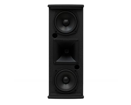 ARQIS 205iBK Wooden Wall-Mount Loudspeaker, Two Way, 2x5.25" Woofer, 1" Rotable HF Compressor Driver, 140W (RMS), Black, 150°x40°, Colour: Black, 3 image