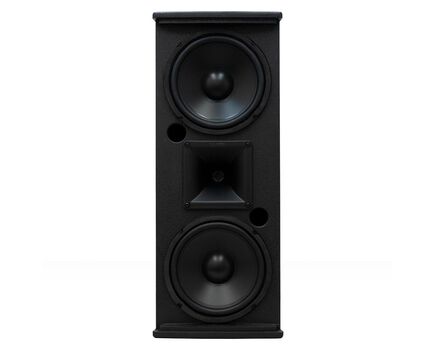 ARQIS 208iBK Wooden Wall-Mount Loudspeaker, Two Way, 2x8" Woofer, 1" Rotable HF Compressor Driver, 300W (RMS), Black, 130°x30°, Colour: Black, 3 image