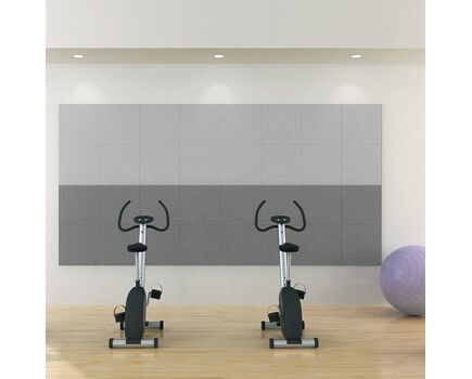 NOISE1-602A Acoustic Wall/Dropped Ceiling Panel, 60x60x2cm, PET, Grey, 2 image