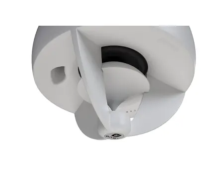 GLOBE Ceiling Mount Loudspeaker, Two Way, 5" Woofer, 1" Tweeter, 32W, White, 111°, Colour: White, 2 image