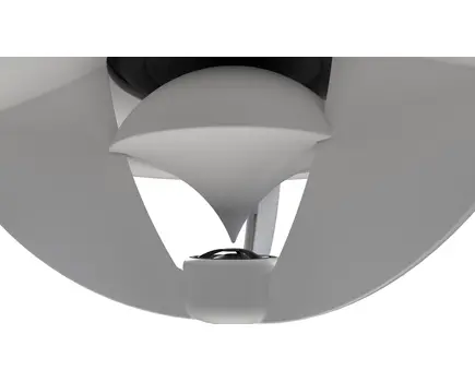 GLOBE Ceiling Mount Loudspeaker, Two Way, 5" Woofer, 1" Tweeter, 32W, White, 111°, Colour: White, 2 image