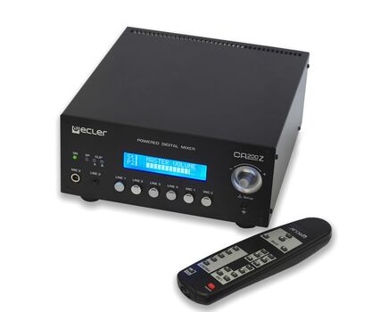 CA200Z Compact Digital Mixing Amplifier 2X70WRMS @4Ω with 2 Output Zones and 6 Audio Inputs