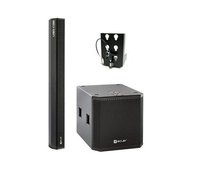 LABIPACK4 2 x LABI1-SB18p 2 x LABI1-C100i 2 x LABI1-SAC Versatile and Discreet Column Loudspeaker & Powered Subwoofer, 2xSpeaker, 3" Speaker & 18" Subwoofer