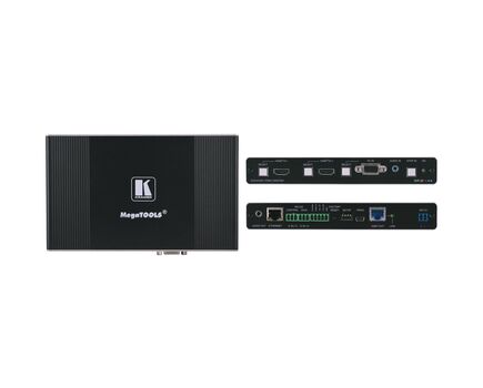 DIP-20 HDMI & Computer Graphics with Ethernet, Bidirectional RS-232 & Stereo Audio HDBaseT Transmitter & Step-In Commander