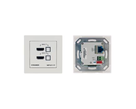 WP-211T/EU-80/86(W) 4K60 4:2:0 HDCP 2.2 HDMI Wall-Plate Auto Switcher and PoE Acceptor over HDBaseT, Colour: White, Version: EU-80/86(W), 2 image