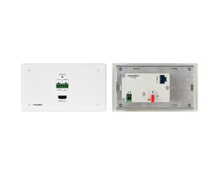 WP-789R/EU-80/86(W) 4K60 4:2:0 HDMI 2-Gang PoE Wall-Plate Receiver with RS-232 & IR over Long-Reach HDBaseT, Version: EU 80/86, 2 image