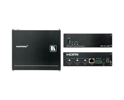 KDS-10 4K60 4:4:4 Dual Stream Transceiver, 1 Ethernet/1 Balanced Audio/Serial USB, 2 image