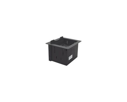 TBUS-1N(B) Table Top Enclosure, Black Sand Blasted Anodized Aluminium, Retractable Lid, Colour: Black, 2 image