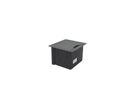 TBUS-1N(B) Table Top Enclosure, Black Sand Blasted Anodized Aluminium, Retractable Lid, Colour: Black