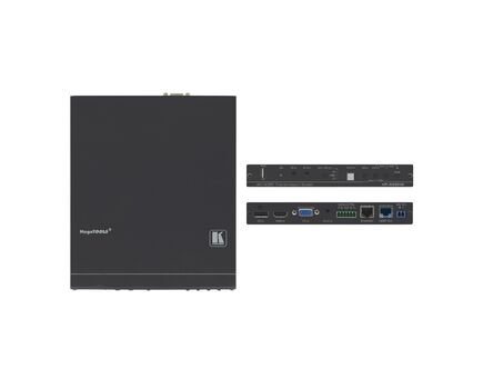 VP-428H2 4K60 4:4:4 HDCP 2.2 DisplayPort, HDMI & VGA Auto Switcher/Scaler and PoE Provider over HDBaseT