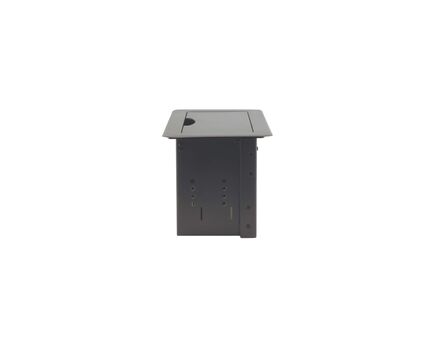 TBUS-6XL(B) Table Top Modular Enclosure, Black Sand Blasted Anodized Aluminium, Colour: Black, 3 image