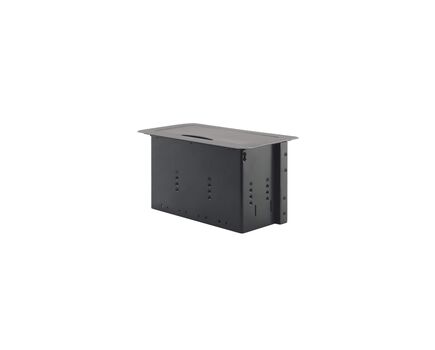 TBUS-6XL(B) Table Top Modular Enclosure, Black Sand Blasted Anodized Aluminium, Colour: Black