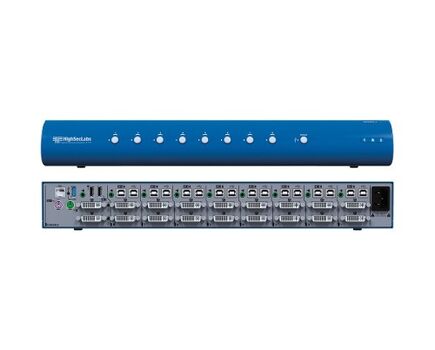 DK82DU-3 UHD DVI-I KVM switch, 8 Port